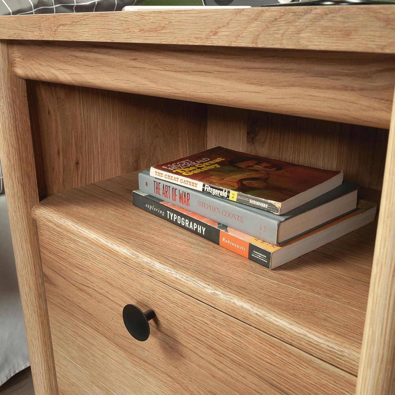 Jordan Wood Storage Nightstand