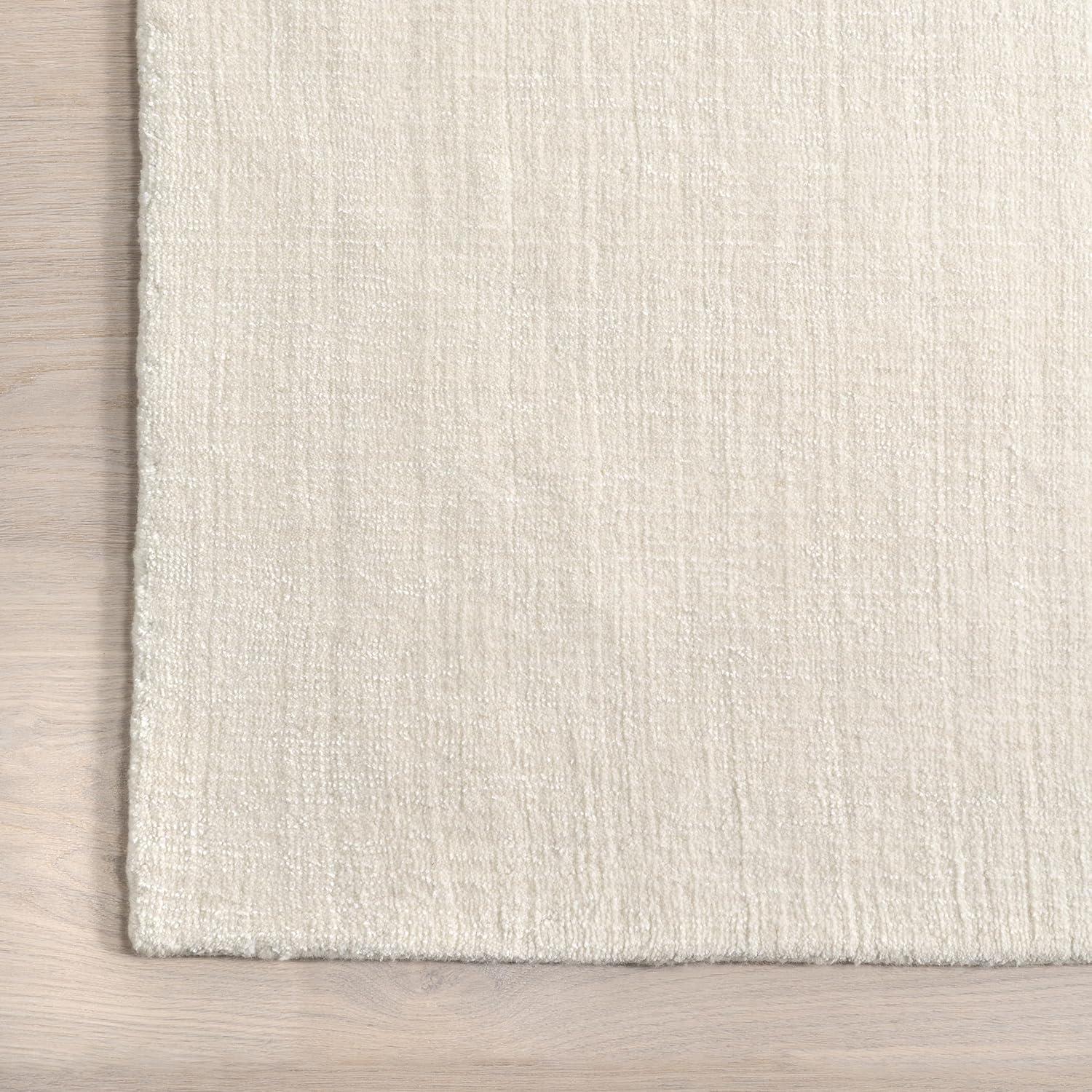 Rugs USA Arrel Speckled Wool-Blend Area Rug, 9' 6" x 13' 6", Arrel Alabaster