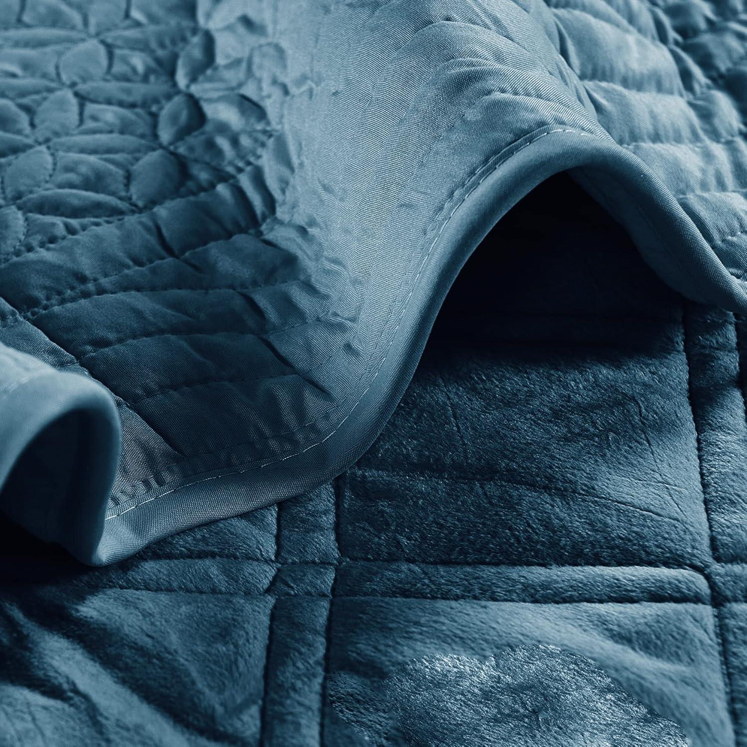 Home Soft Things 4 Piece Supersoft Microplush Quilt Set