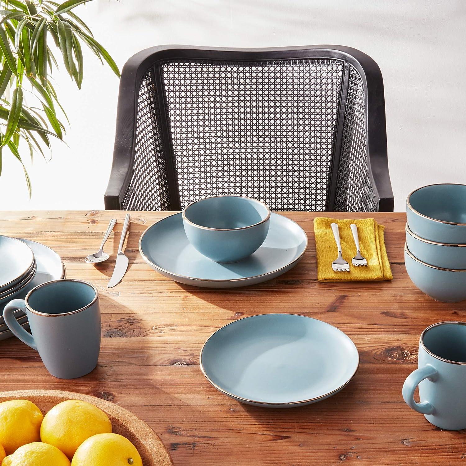 Pfaltzgraff® Hadlee Blue 16-Piece Stoneware Dinnerware Set