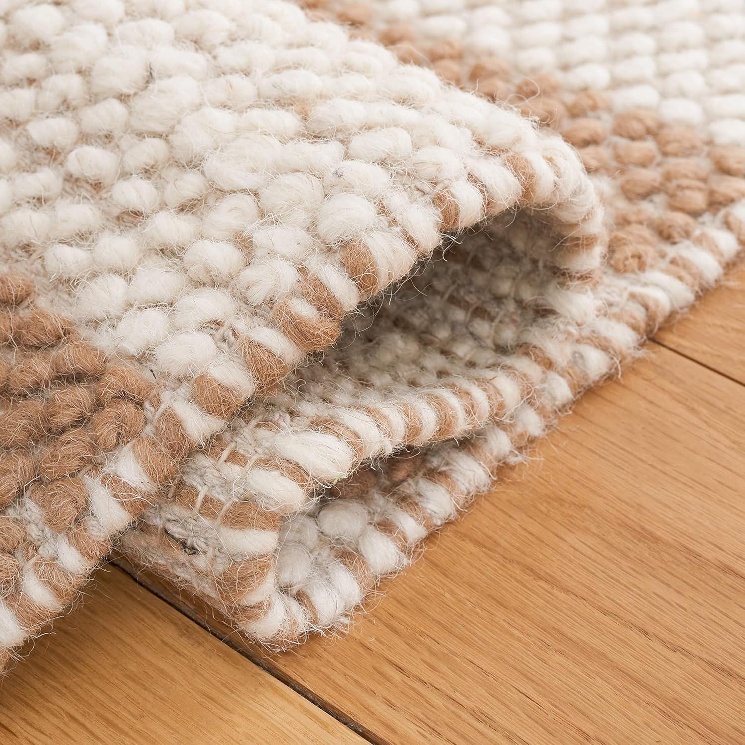 Natura NAT225 Power Loomed Area Rug - Ivory/Light Brown - 5'x8' - Safavieh.