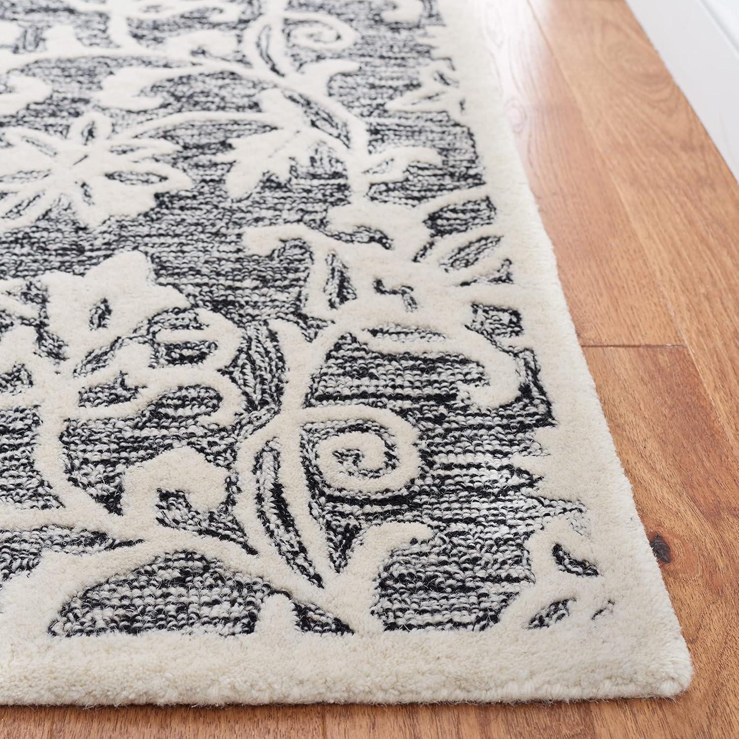 Msr Metro Hand Tufted Wool Floral Indoor Rug