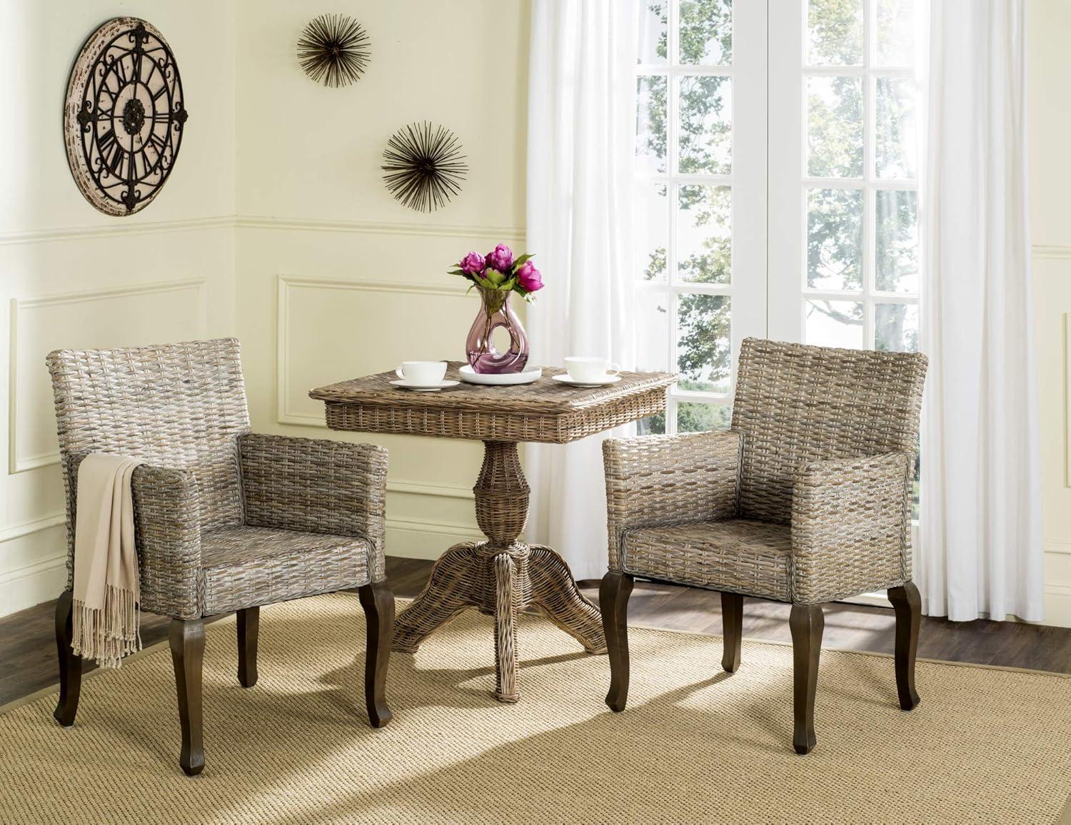 Armando 18" H Dining Chair (Set of 2) - SEA8019 - White Washed - Safavieh