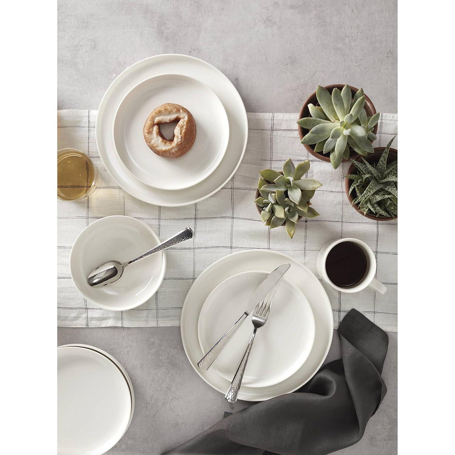 Oneida Entertain 365 24 Seven White 12 - Piece Dinnerware Set (Set of 4)