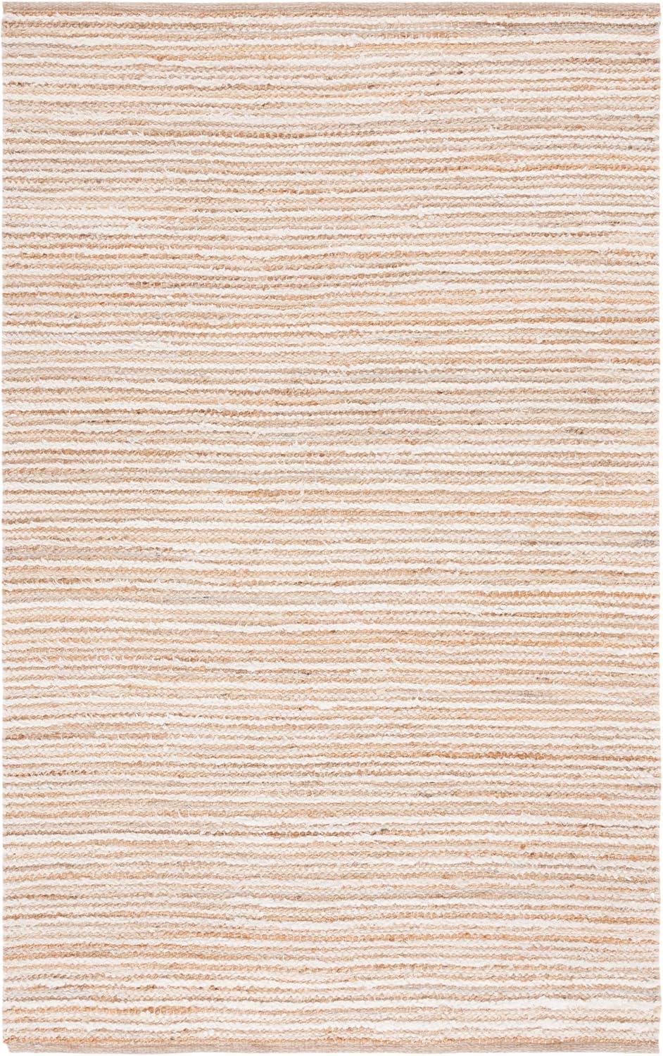 Cape Cod CAP151 Handmade Woven Area Rug - Natural/Ivory - 4' X 6' - Safavieh