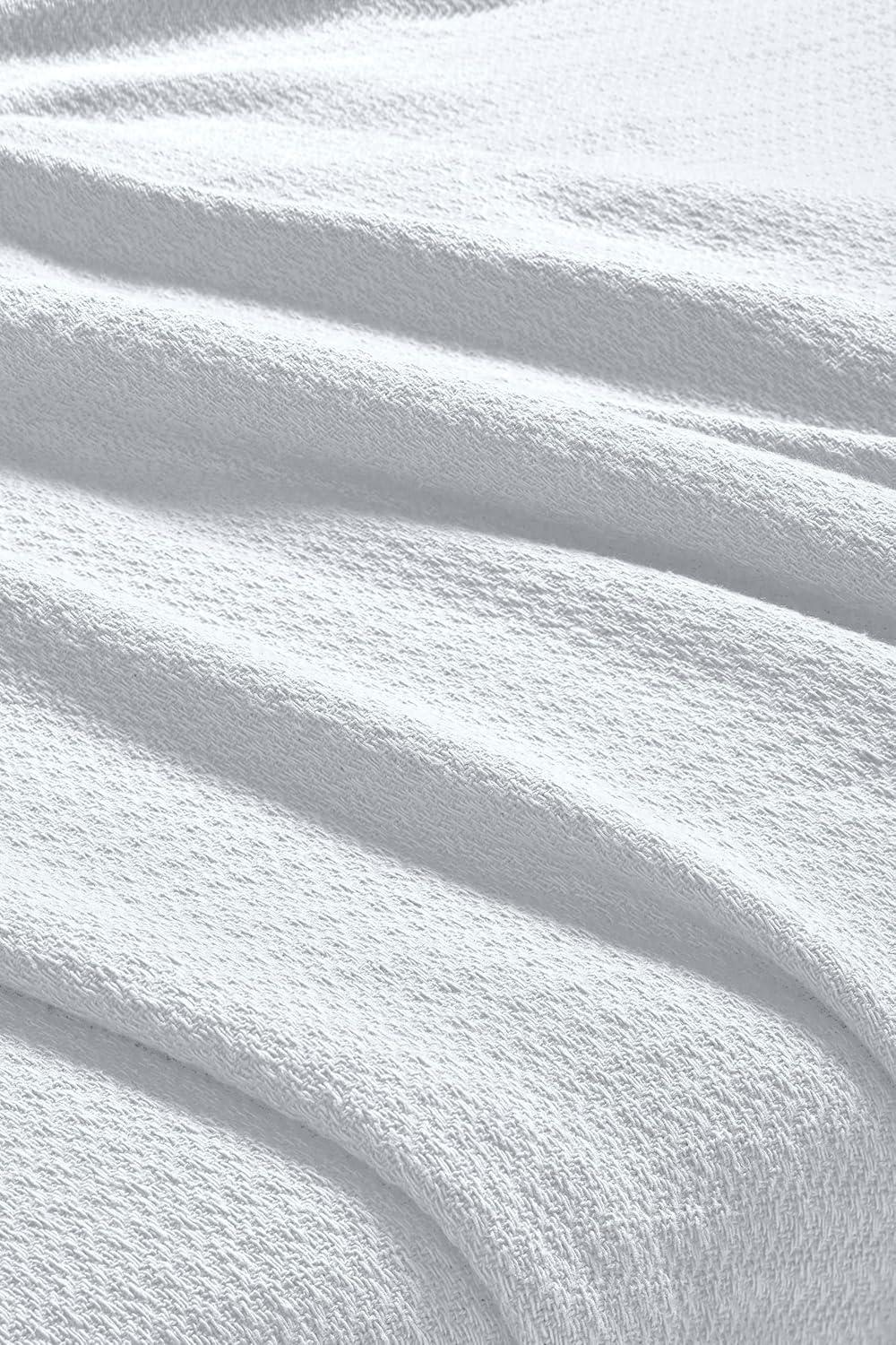 Superior Waffle Weave Honeycomb Knit Soft Textured All-Season Cotton Blanket