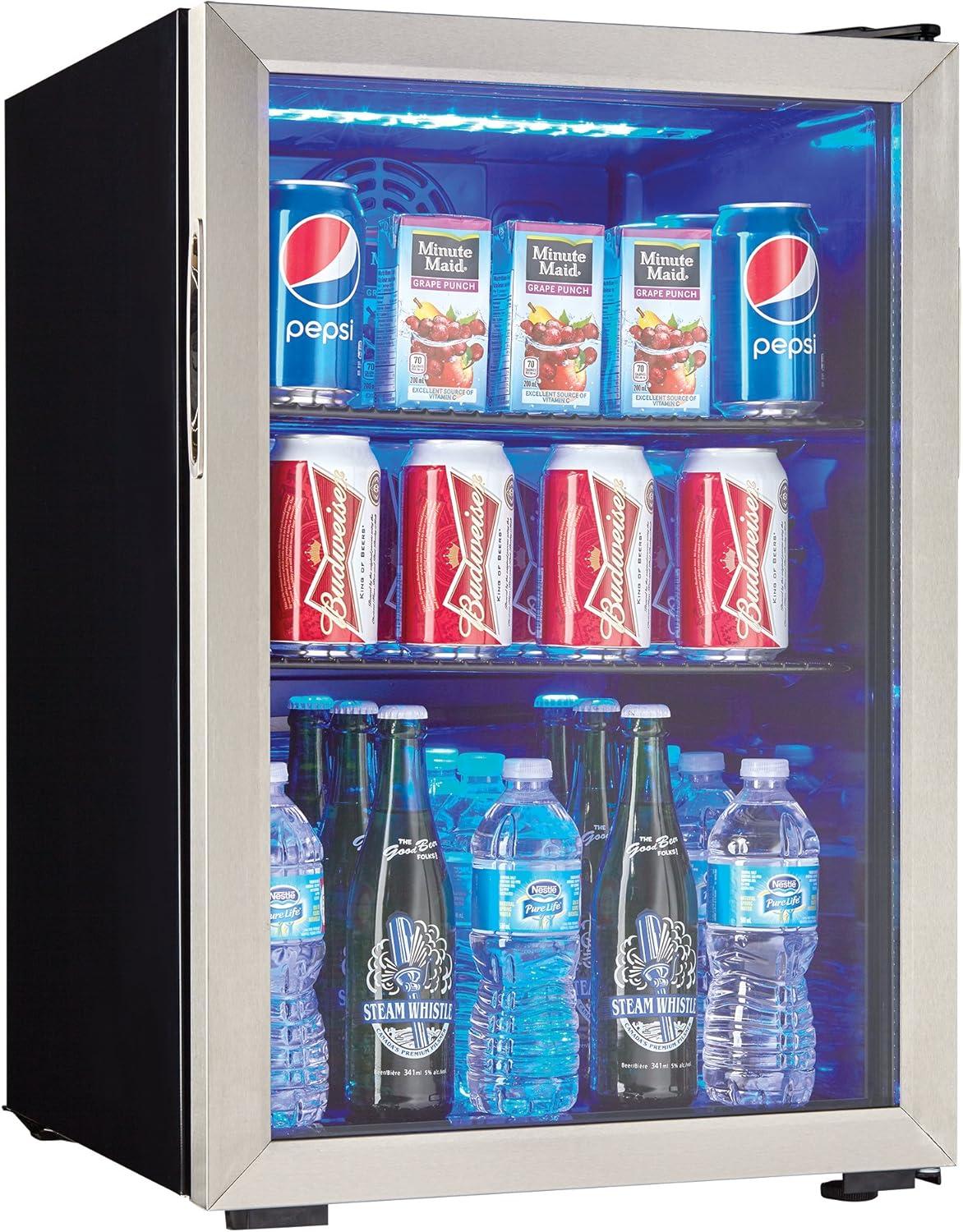 Danby DBC026A1BSSDB 2.6 cu. ft. Free-Standing Beverage Center in Stainless Steel