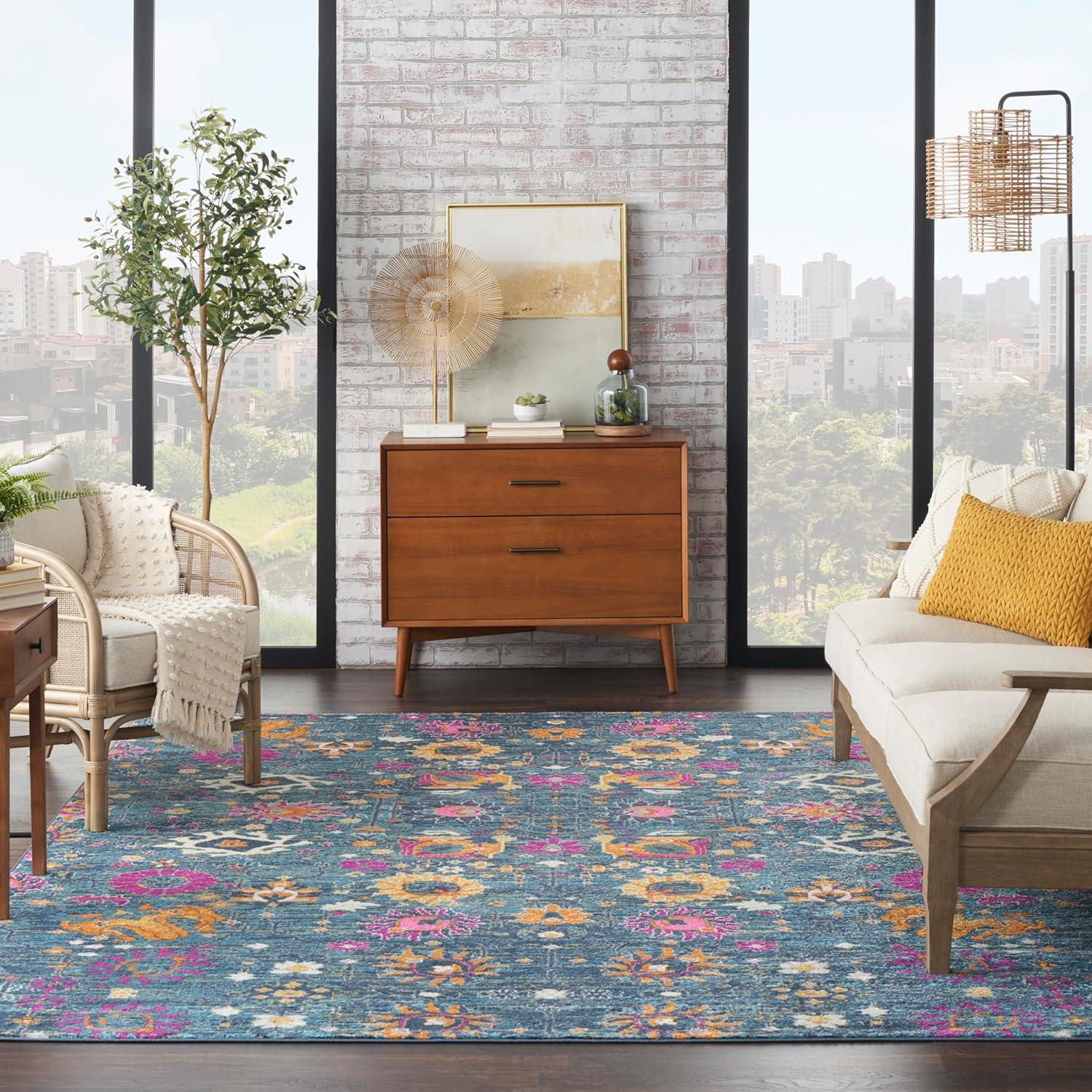 Nourison Passion Bohemian Indoor Rug Fuchsia 8' x 10'