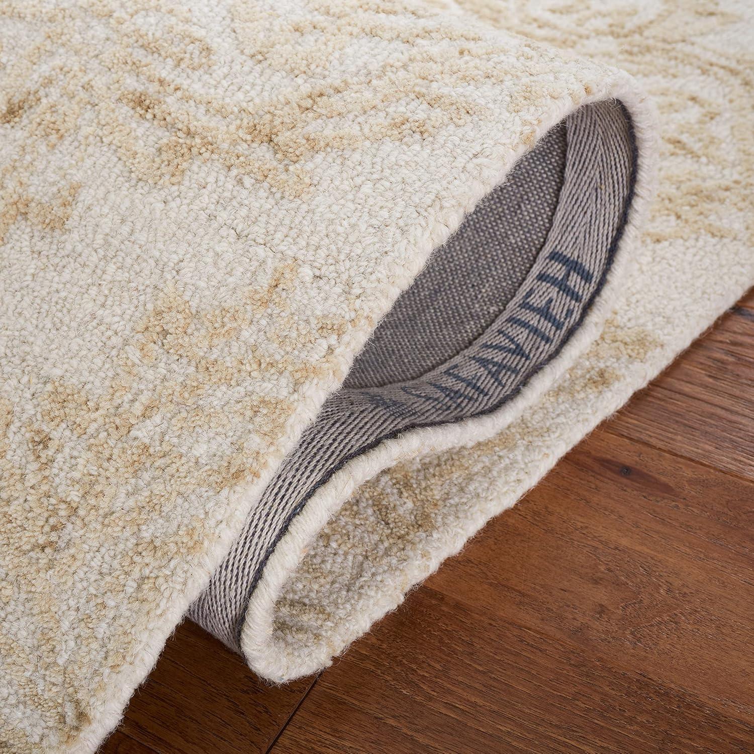 Abstract ABT346 Hand Tufted Accent Rug - Ivory/Beige - 2'x3' - Safavieh.