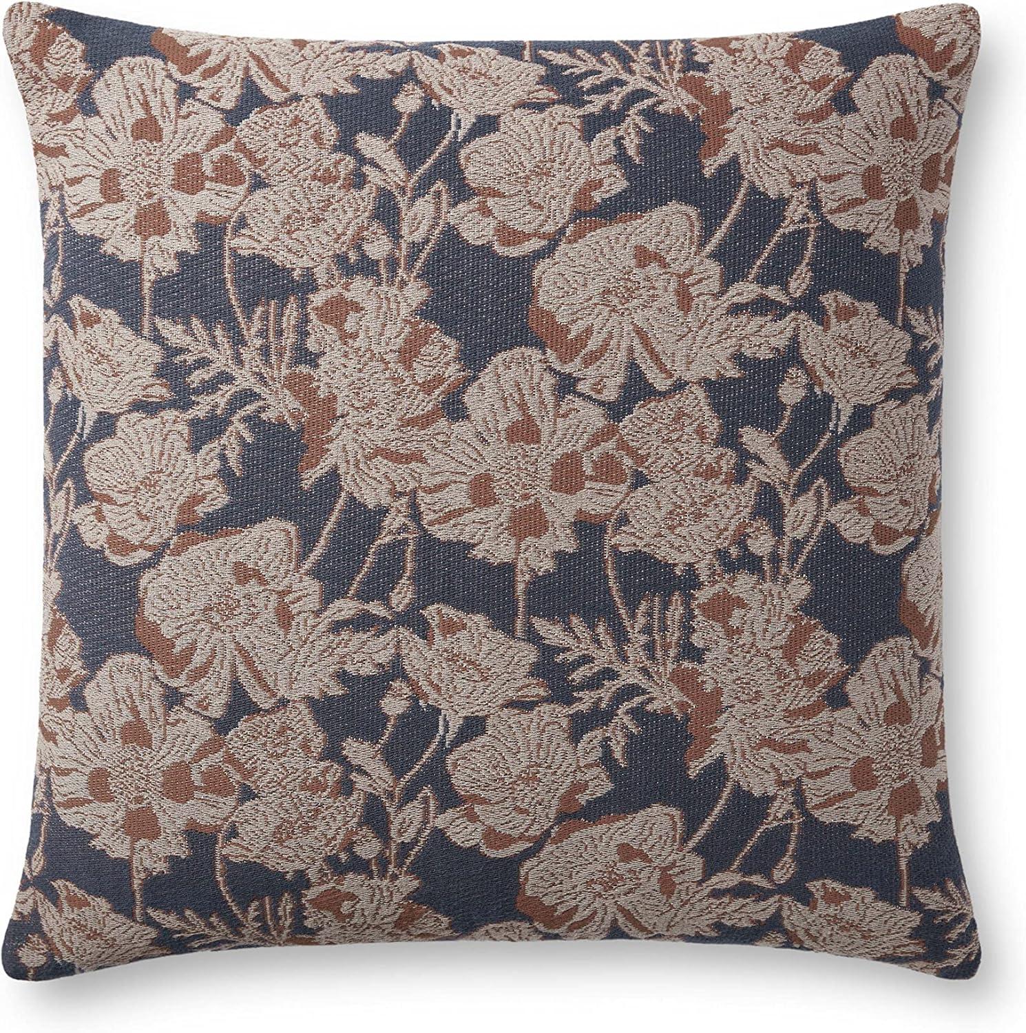 Matilda Pillow x Chris Loves Julia x Loloi - Blue and Brown