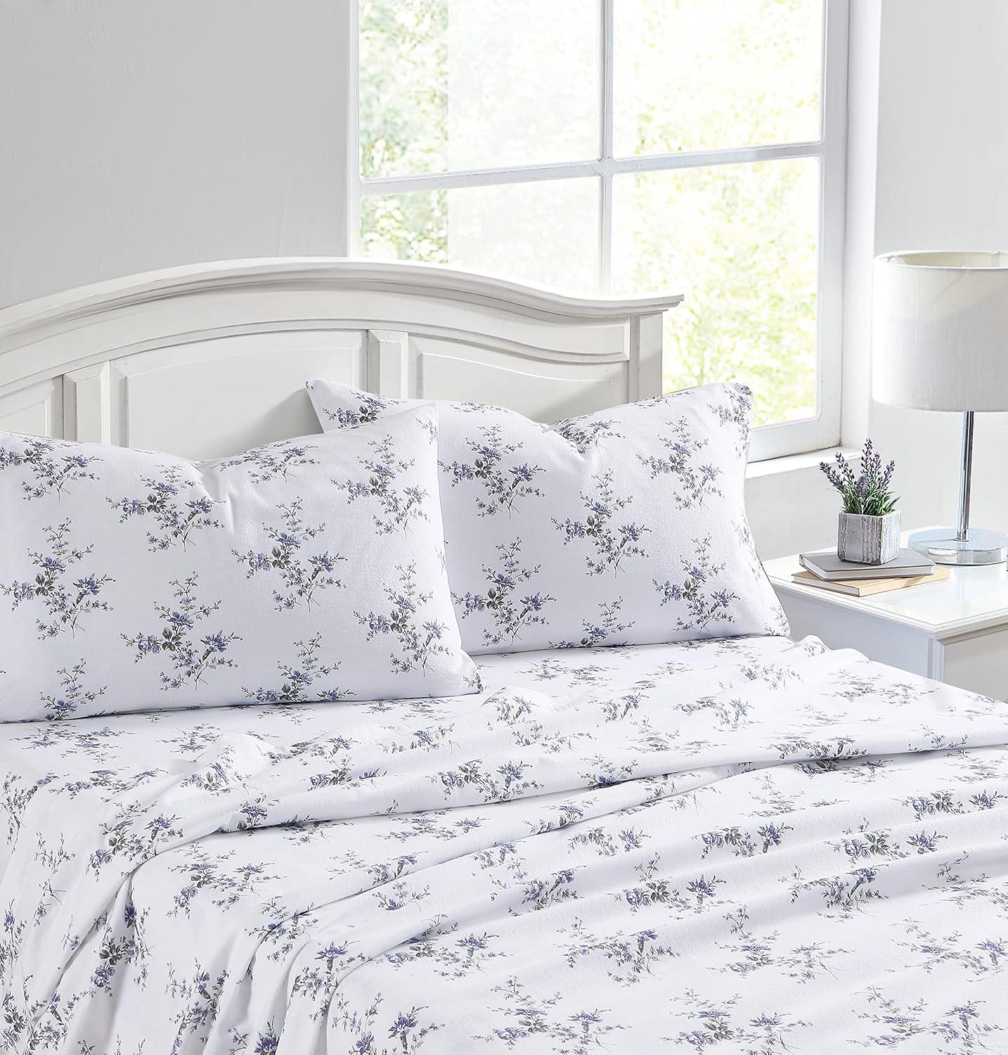Laura Ashley Laura Ashley Cotton Flannel Cozy Sheet Sets