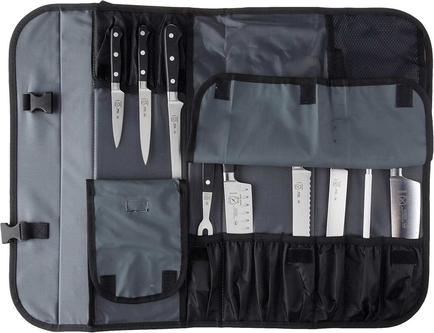 Mercer Culinary Renaissance 10-Piece Forged Steel Knife Set, Black