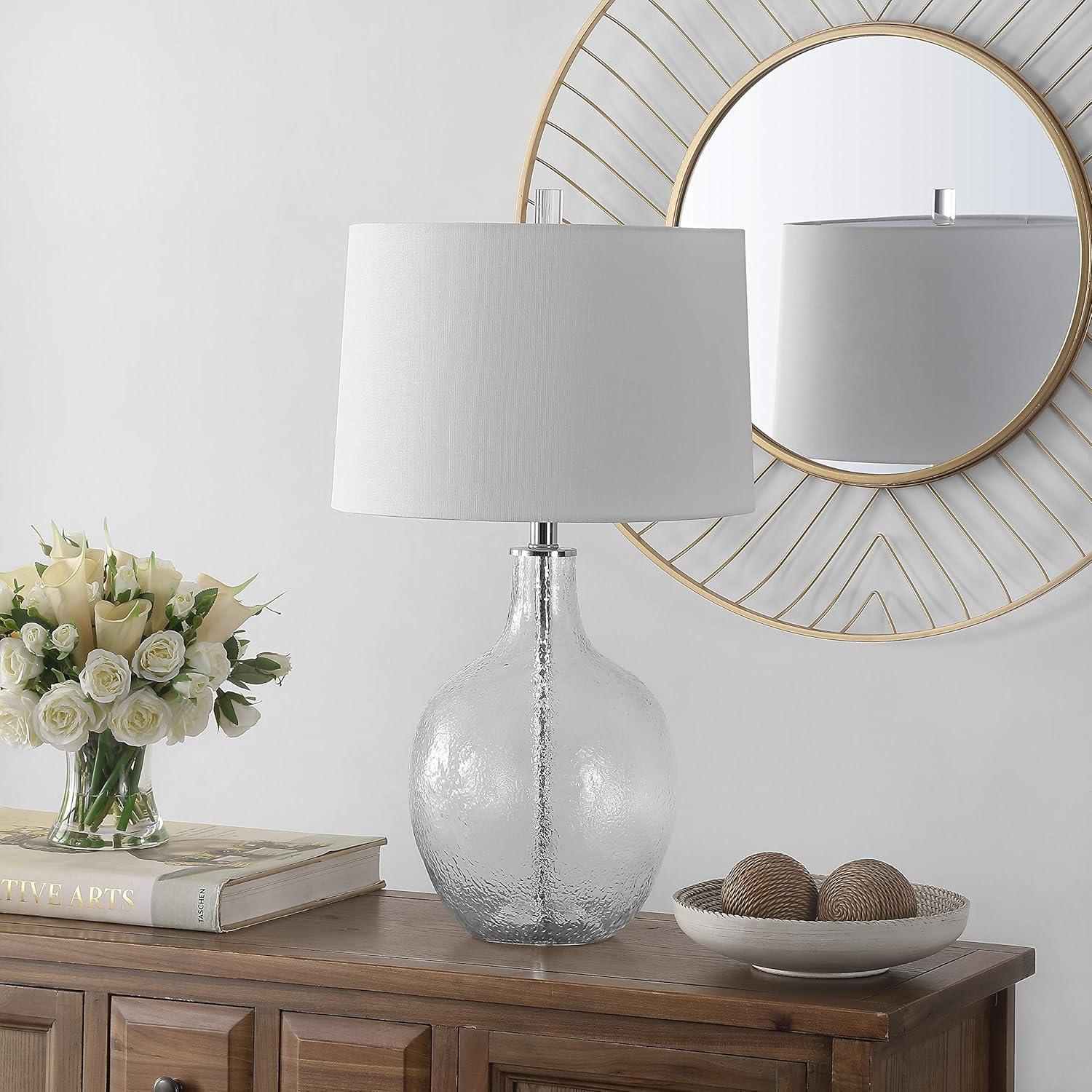 Ebern Designs Glass Table Lamp