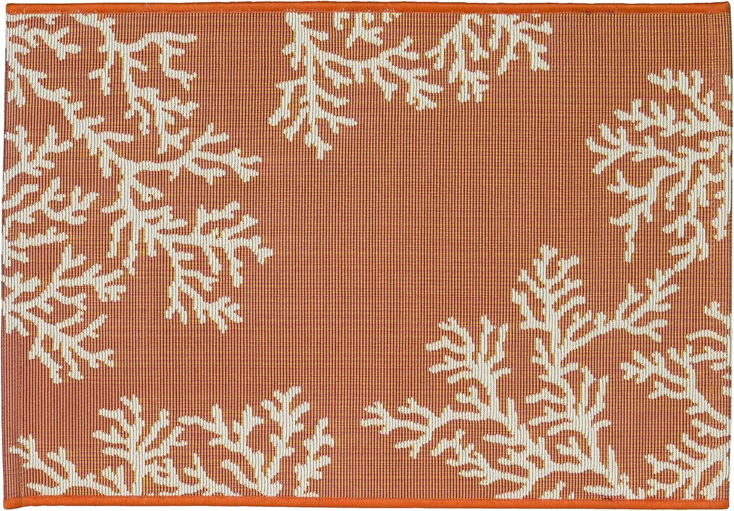 Liora Manne Esencia Coral Edge Indoor/Outdoor Mat Sunset 2' x 2'10"