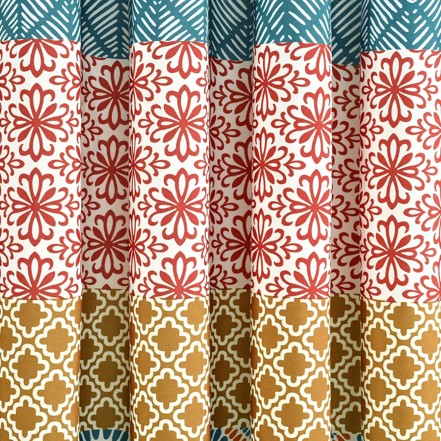 Lush Decor Bohemian Semi-Sheer Curtain Panel