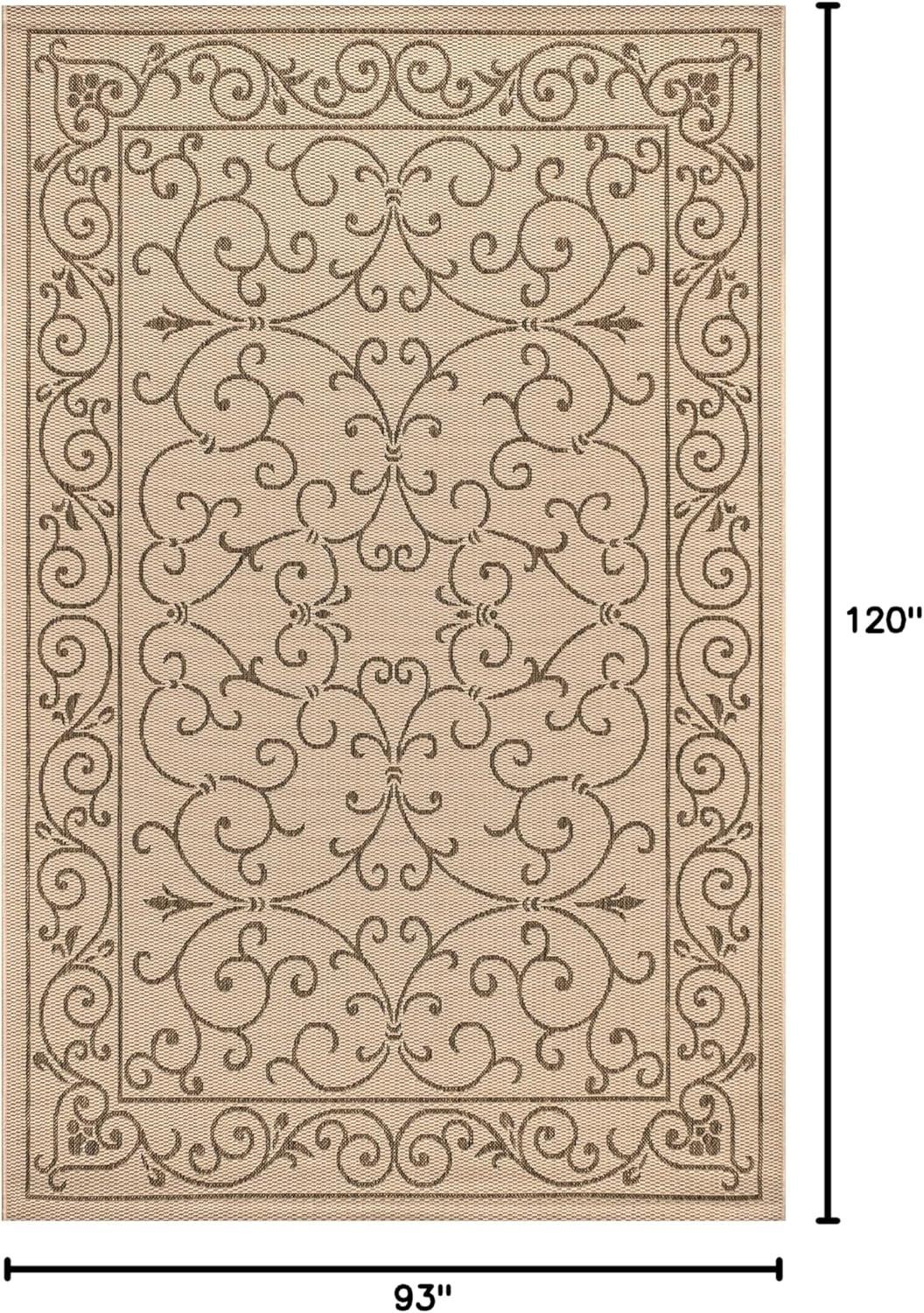 Charleston Vintage Filigree Textured Weave Indoor/Outdoor Area Rug  - JONATHAN Y