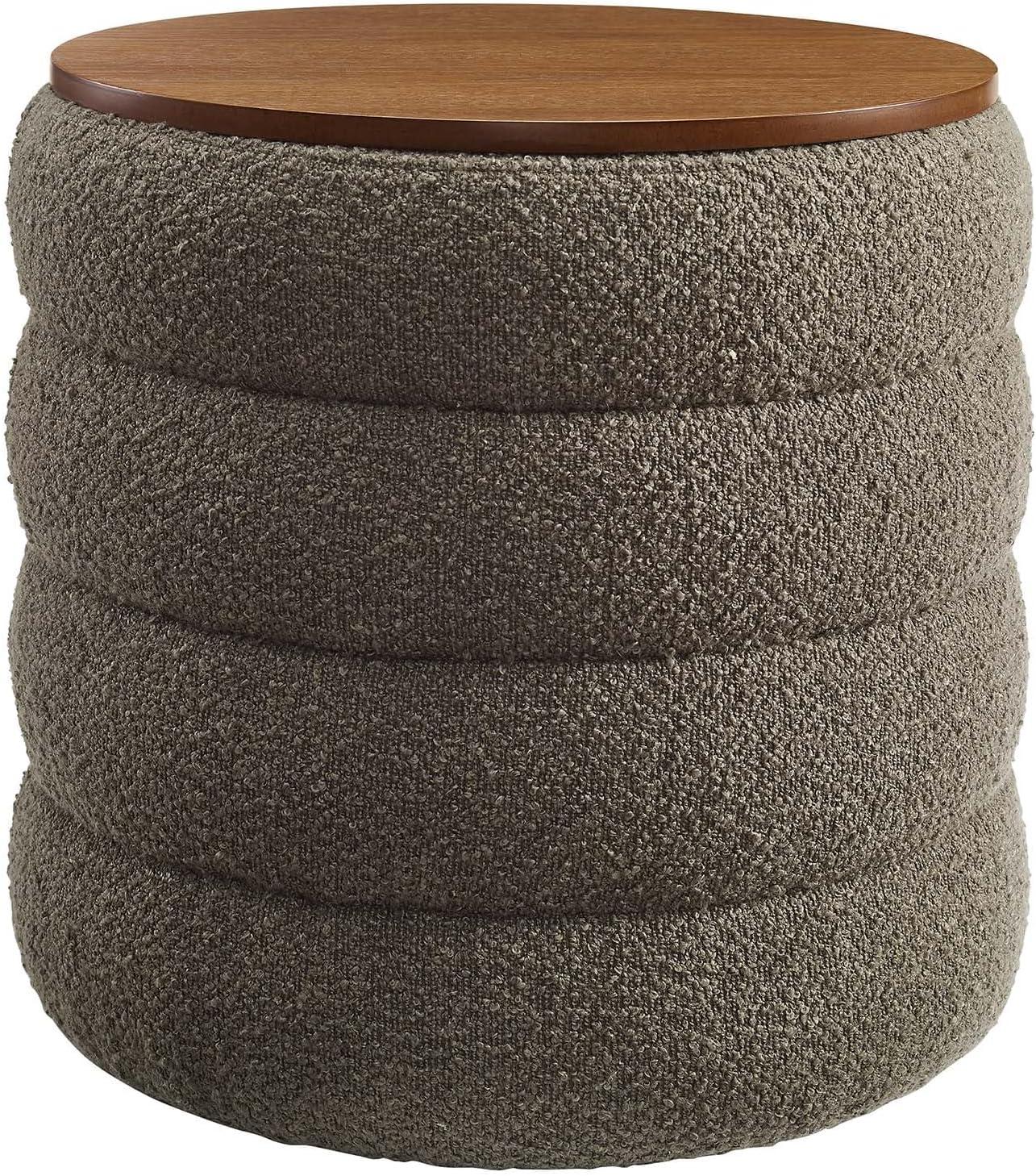 Modway Modway Mezzo 17.3" Wide Round Storage Ottoman