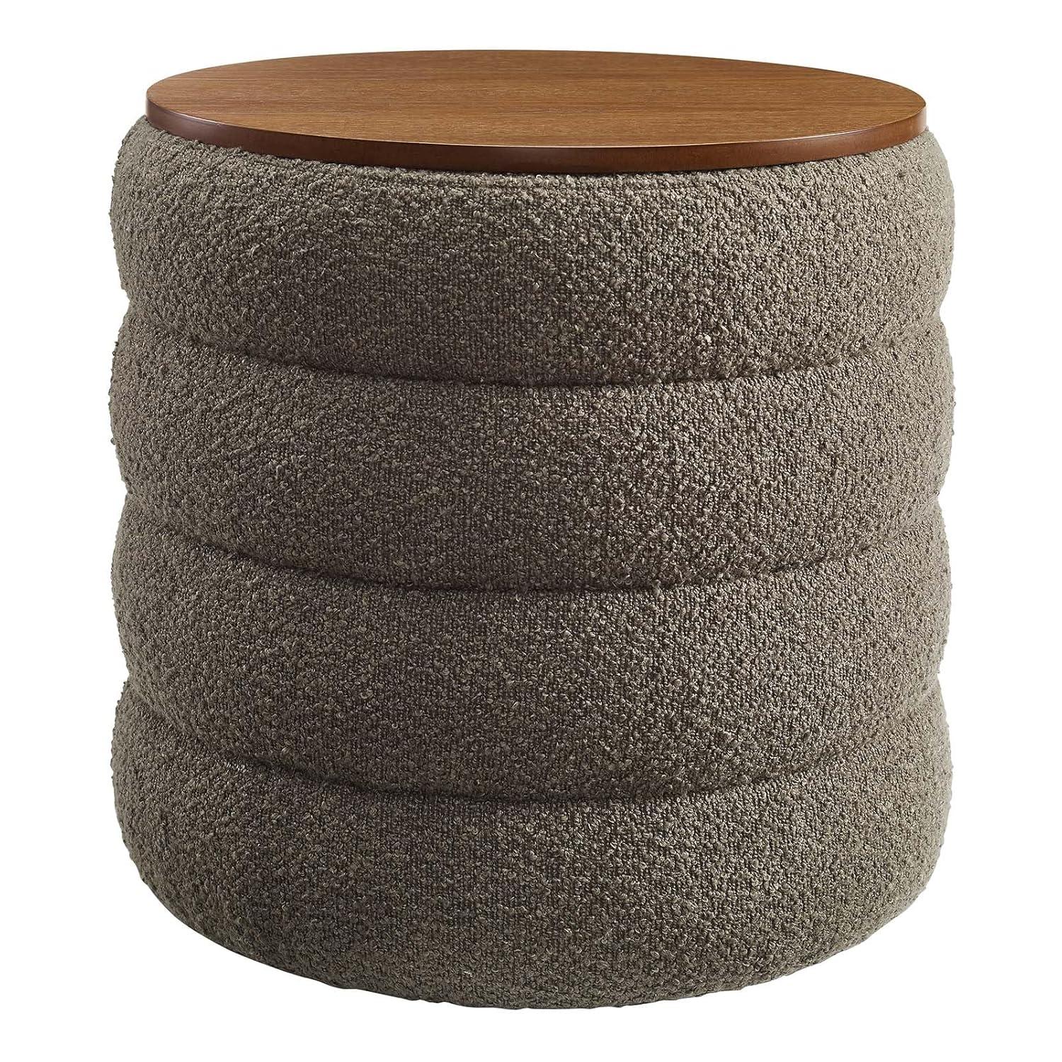 Modway Modway Mezzo 17.3" Wide Round Storage Ottoman