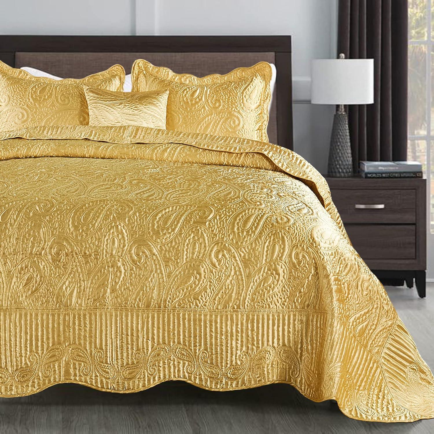 Serenta 4 Piece Quilted Satin Set