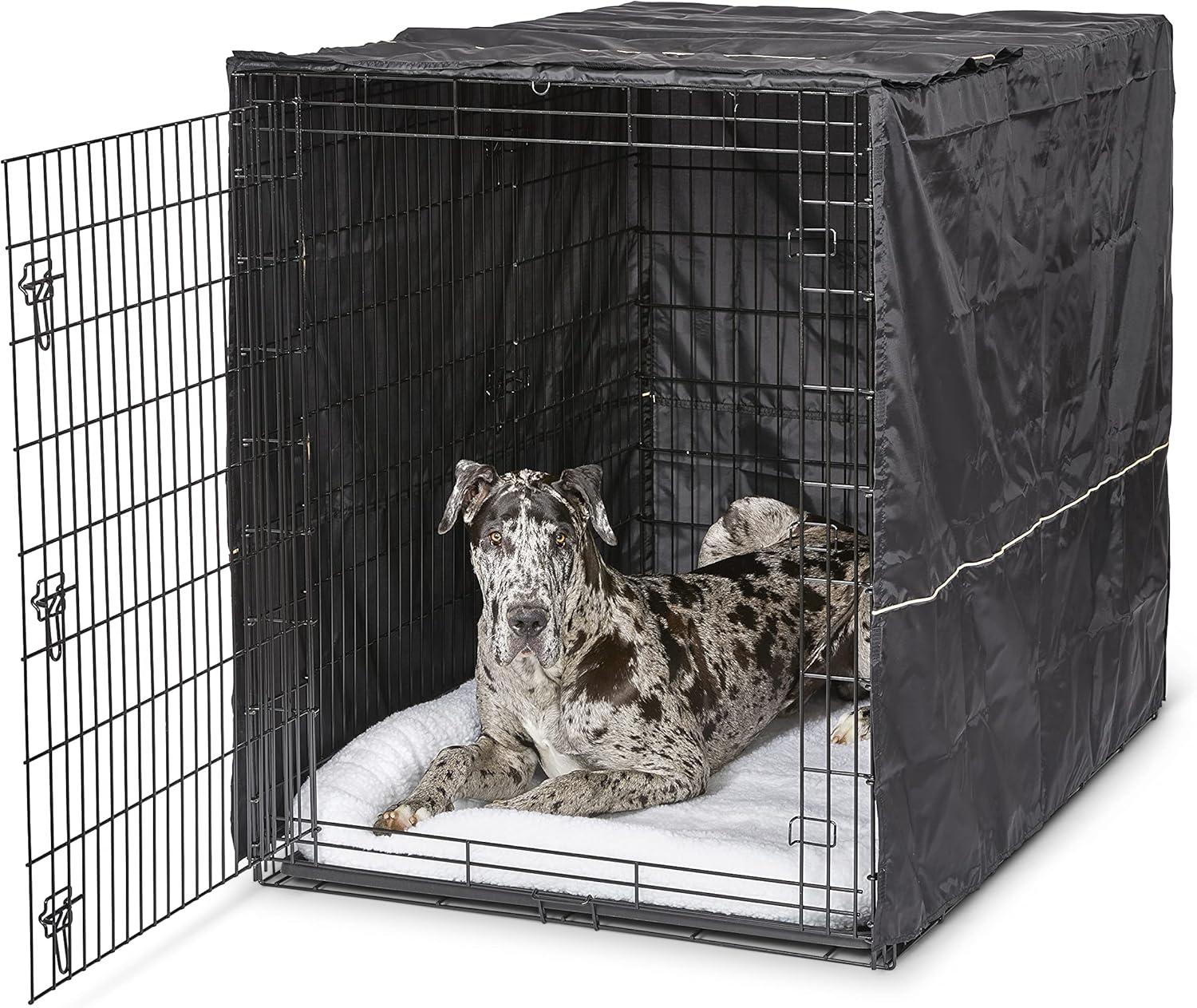 MidWest Homes for Pets XXL 54-Inch , Privacy Dog Crate Cover Designed to Fit Midwest Ginormous Dog Crate Models SL54 & SL54DD, Machine Wash & Dry, Gray,