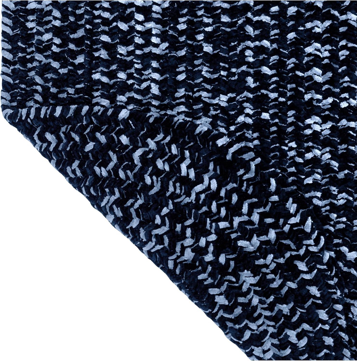 Better Trends Chenille Tweed Braid Reversible Indoor Area Utility Rug 100% Polyester, 30" x 50" Oval, Diluth & Emerald