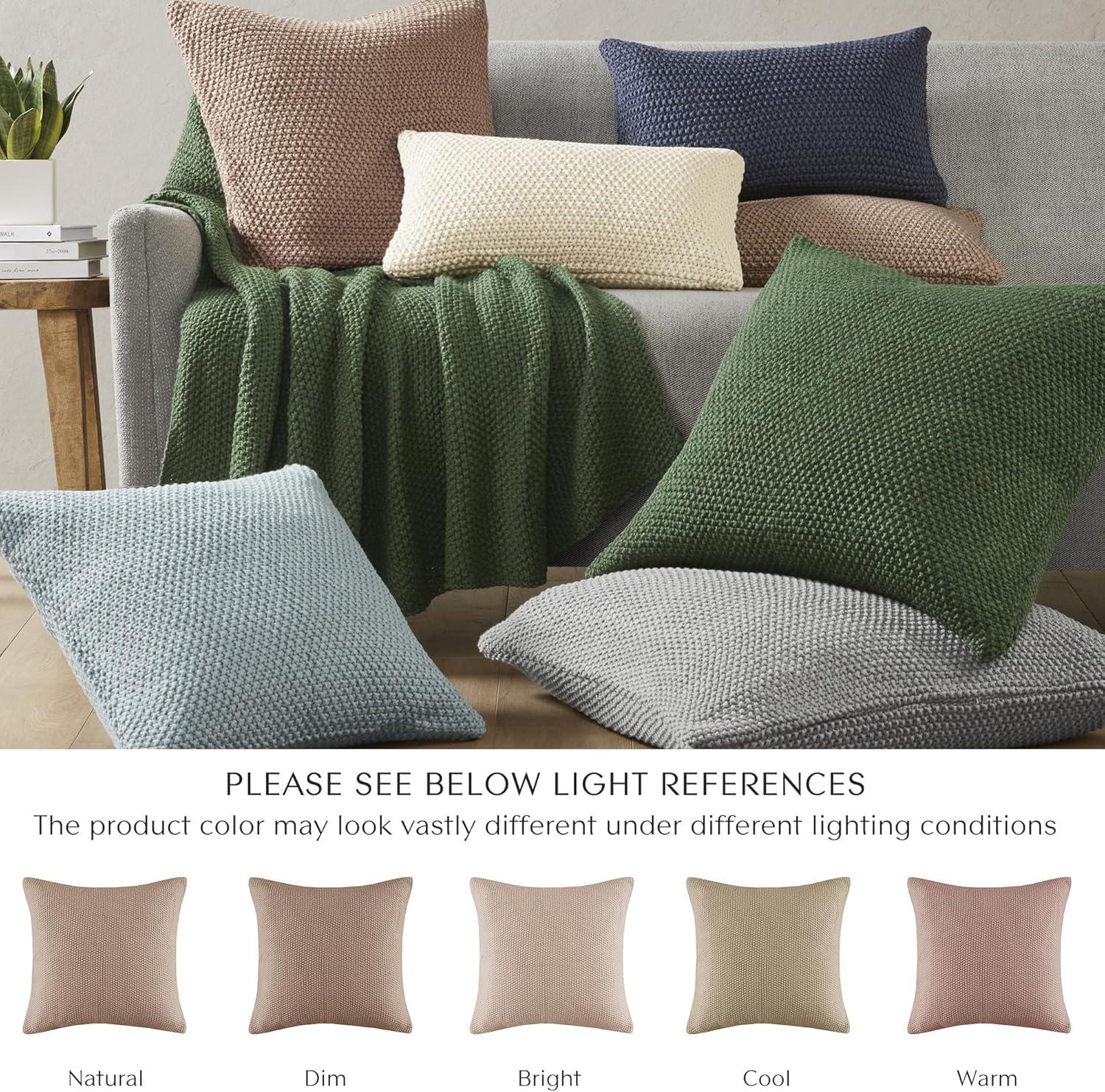 INK+IVY Tino Knit Square Euro Pillow Sham