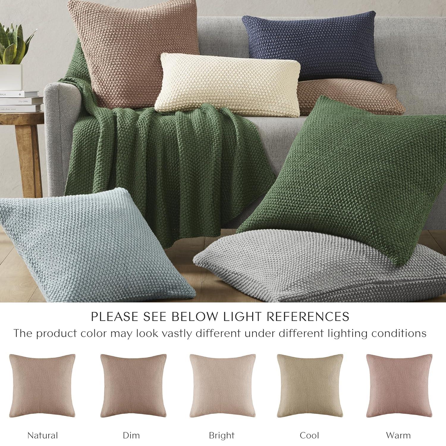 INK+IVY Tino Knit Square Euro Pillow Sham