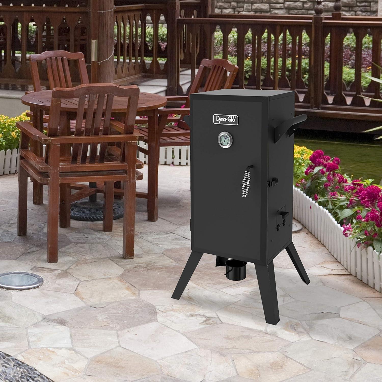 Dyna-Glo 30" Black Analog Electric Smoker with Chrome Grates