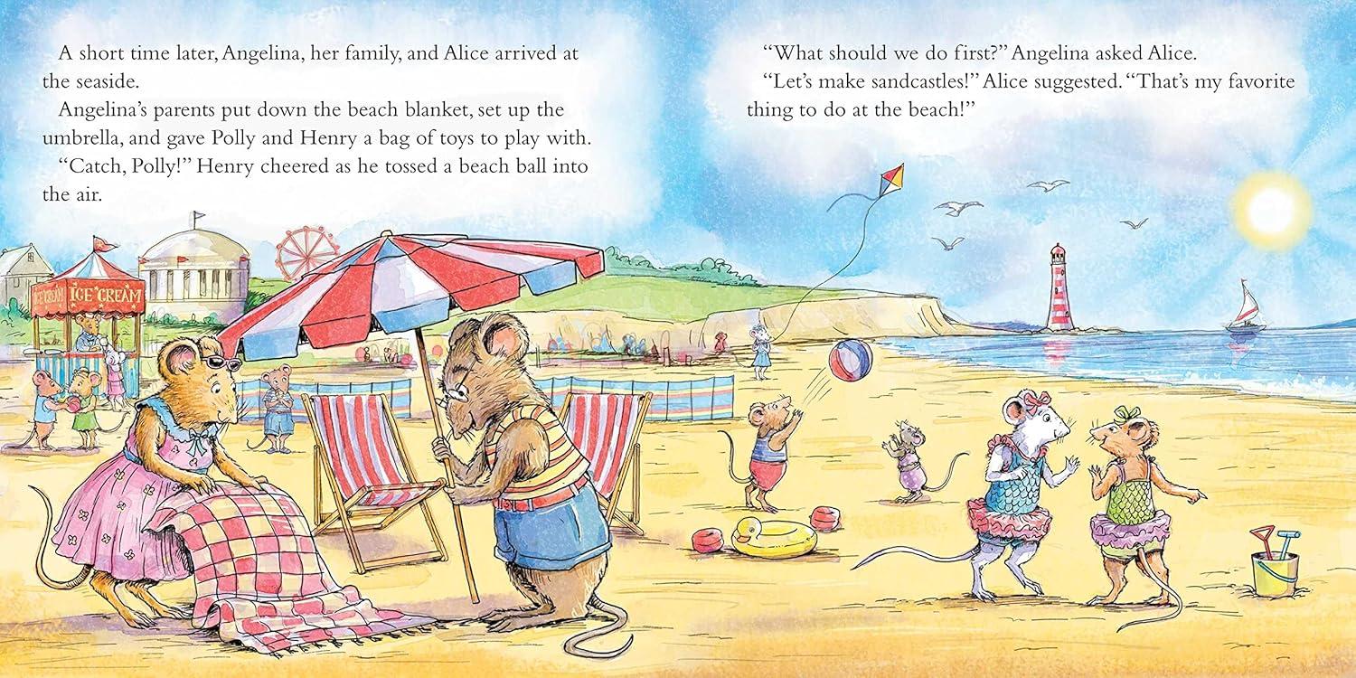 Angelina Ballerina by the Sea - by  Katharine Holabird (Paperback)