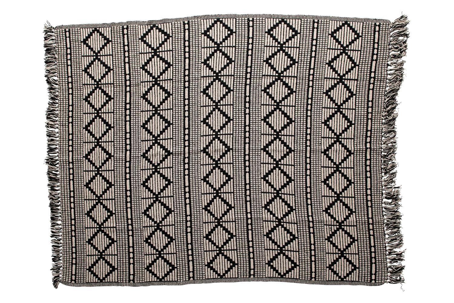 Bloomingville Hand Woven Throw Blanket