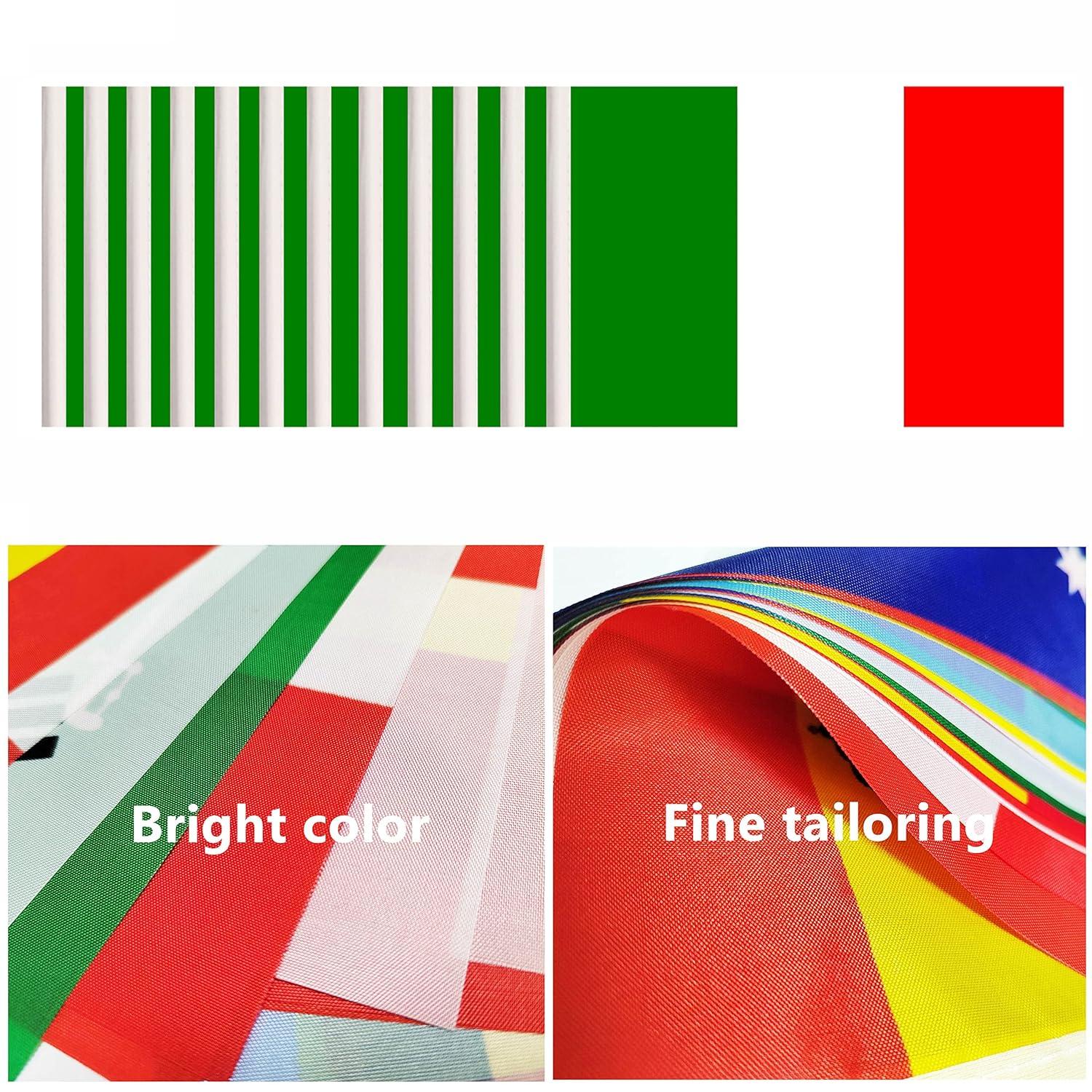 Italy Flags Italian Desk Flag Set Small Mini Italy Table Office Flag with 13" Black Pole, Black Base and Spear Top,Miniature Italian Deluxe Desktop Flag, Home Decoration, Office Decoration, Festival Celebrations(12 Pack )