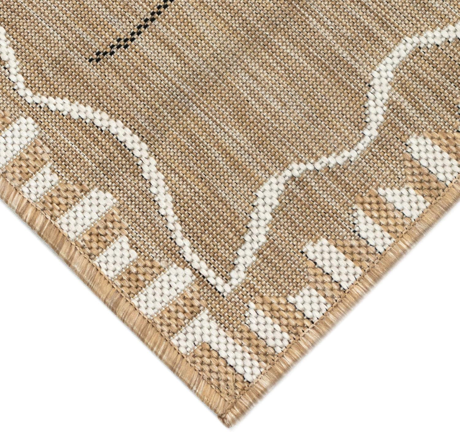 Liora Manne Carmel Dragonfly Indoor/Outdoor Rug Sand 1'11" x 7'6"
