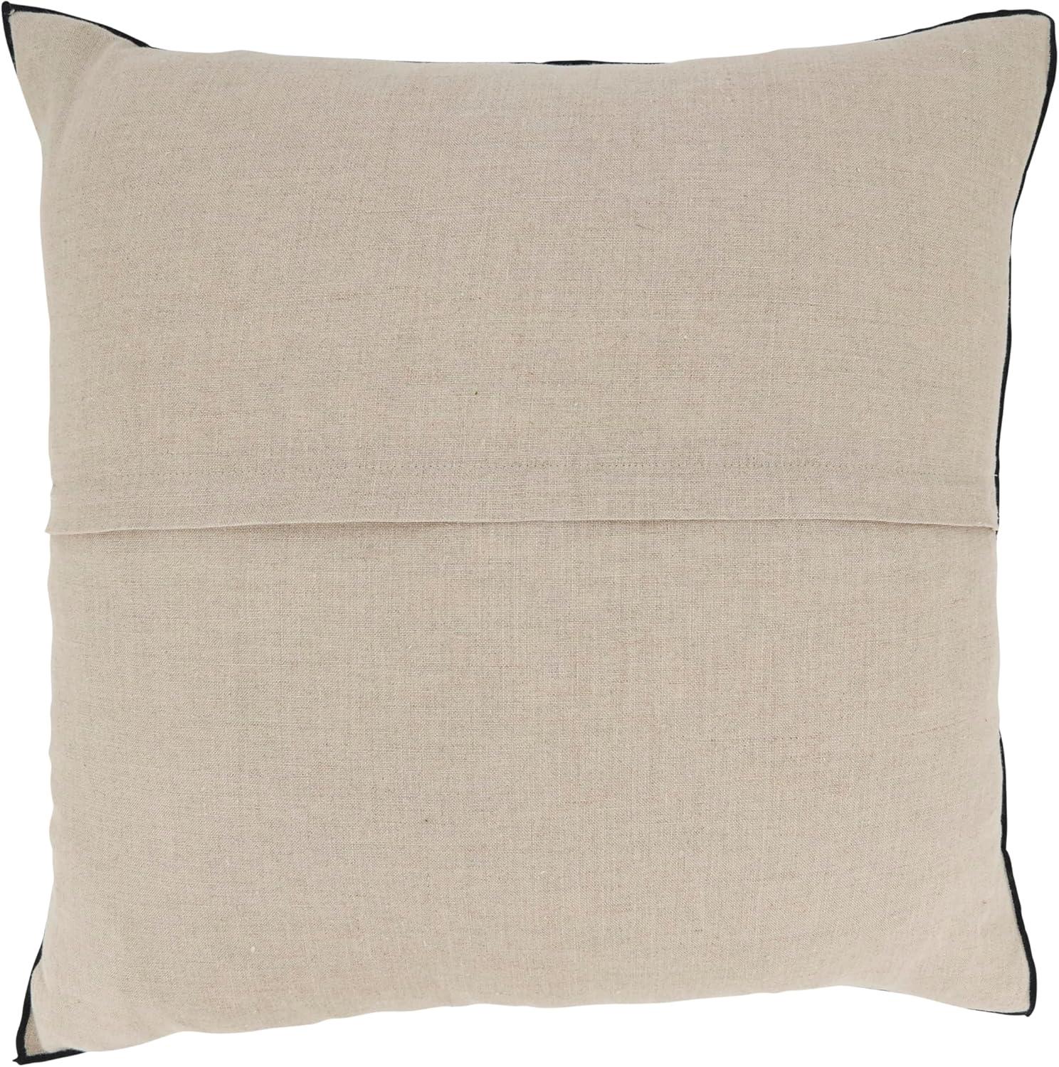 Saro Lifestyle Stonewashed Stitched Edge Poly Filled Throw Pillow