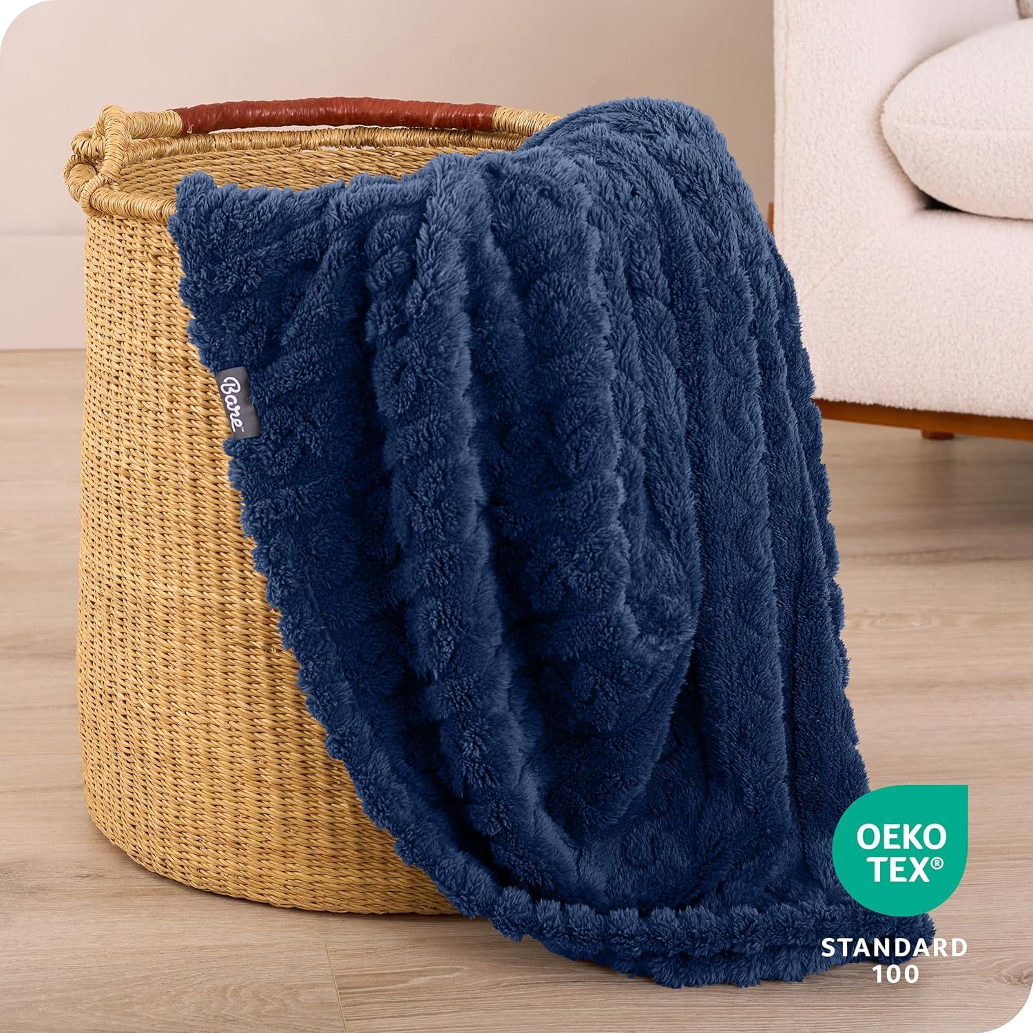 Bare Home Cozy Faux Shearling Blanket