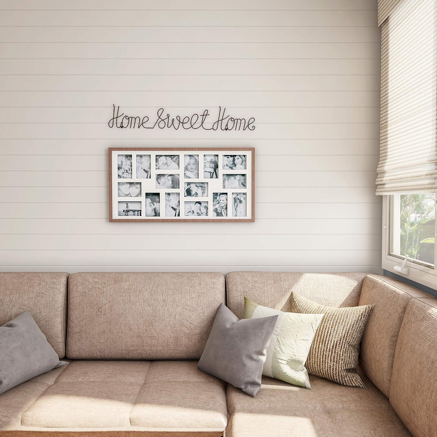 Metal Cut-out- Home Sweet Home Cursive Cut-out Sign-3D Word Art Accent Decor-Perfect for Modern Rustic or Vintage Farmhouse Style by Lavish Home