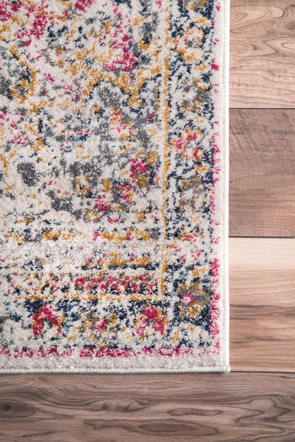 Wildflower Medallion Rug - nuLOOM