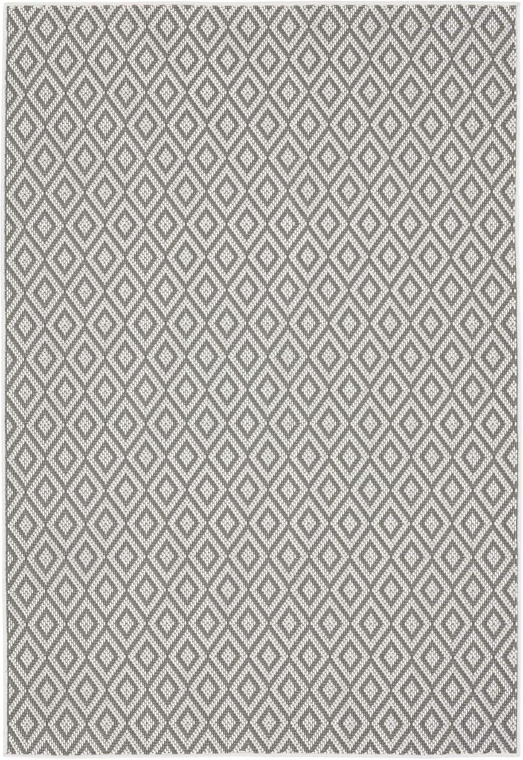 5'3" x 7'3" Tripoli Lydia Indoor/Outdoor Rug Gray/Cream - Home Dynamix