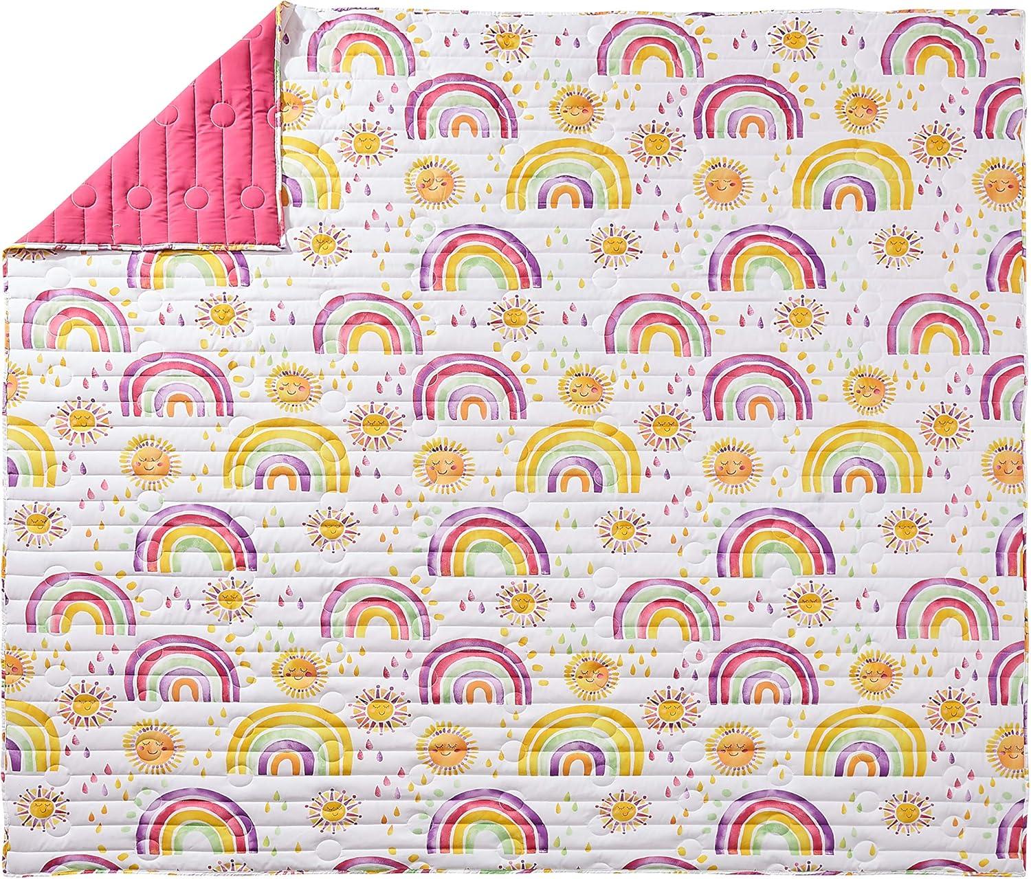 Rainbows & Suns Microfiber Quilt Set