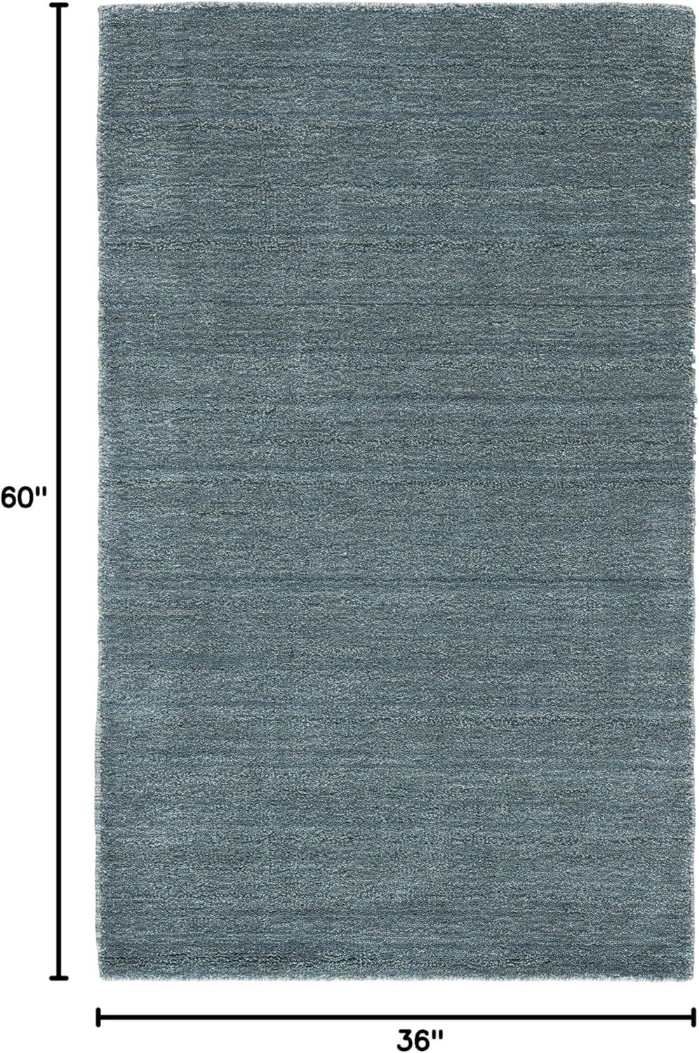 SAFAVIEH Himalaya Dawa Solid Area Rug, Blue, 3' x 5'