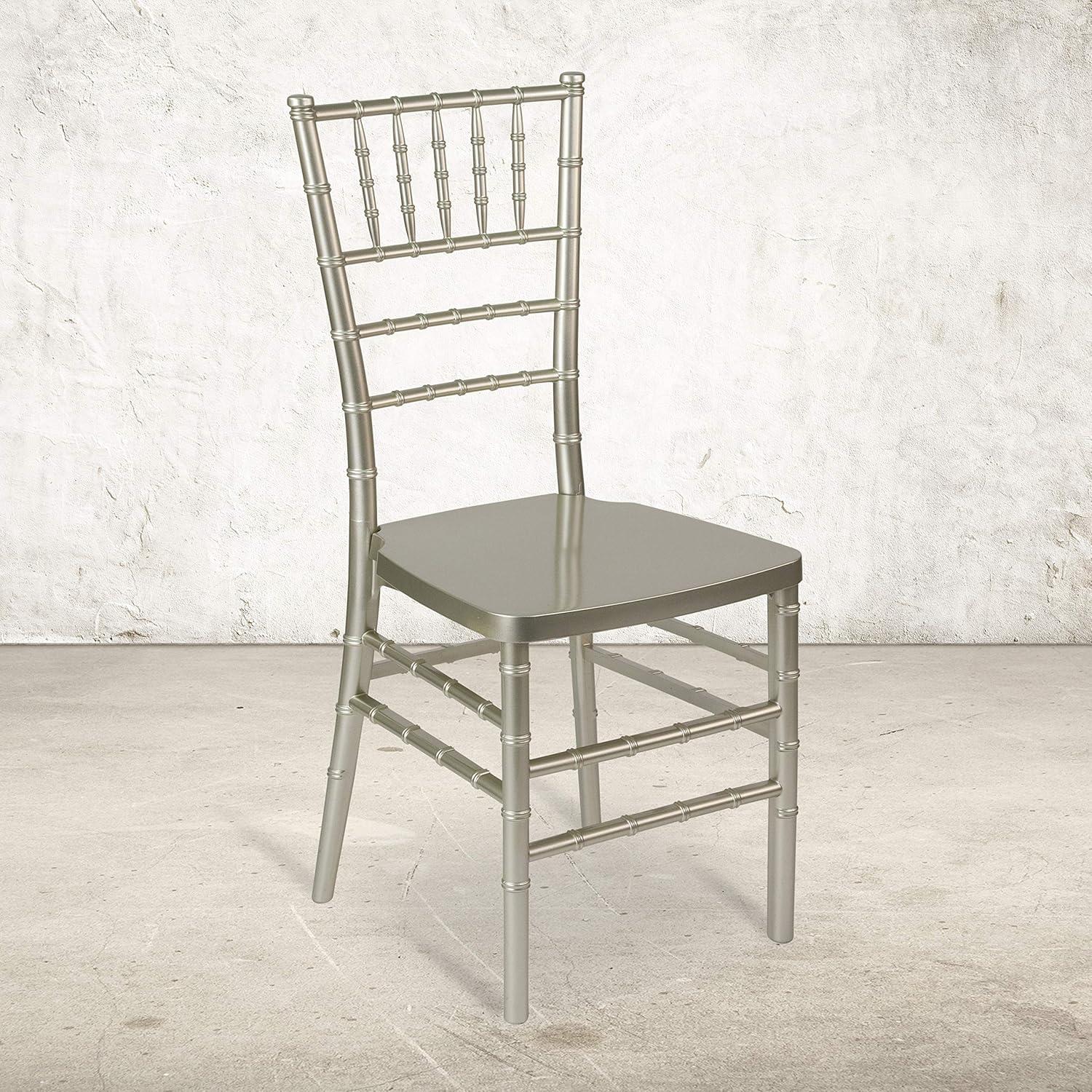 Flash Furniture HERCULES PREMIUM Series Champagne Resin Stacking Chiavari Chair