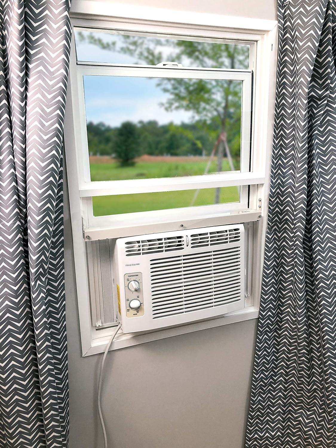 Werqueid Air Conditioner Support for most window Air Conditioners - Universal Window Bracket- Air Conditioner Support - Window Guard and Air Conditioner Support. Fits in most windows.