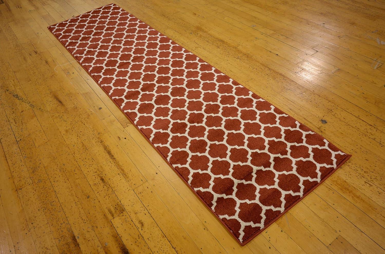 Trellis Philadelphia Red/Beige 2' 7 x 10' 0 Runner Rug