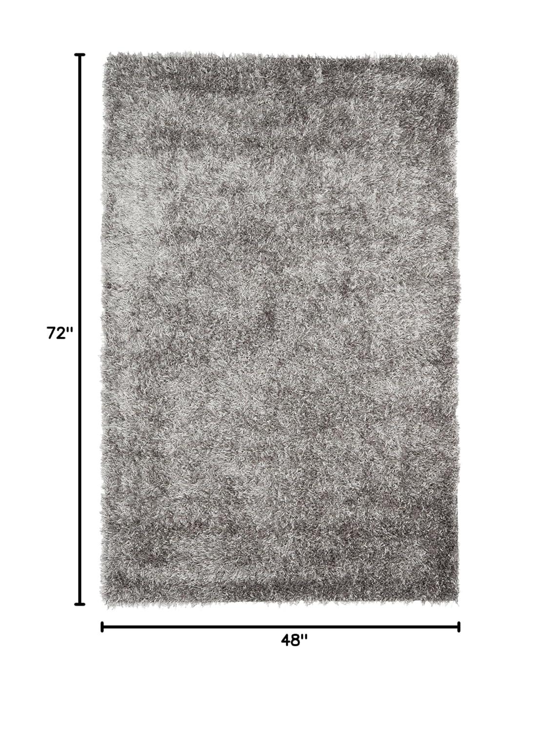 New Orleans Shag SG531 Hand Tufted Indoor Accent Rug - Grey/Grey - 4'x6' - Safavieh