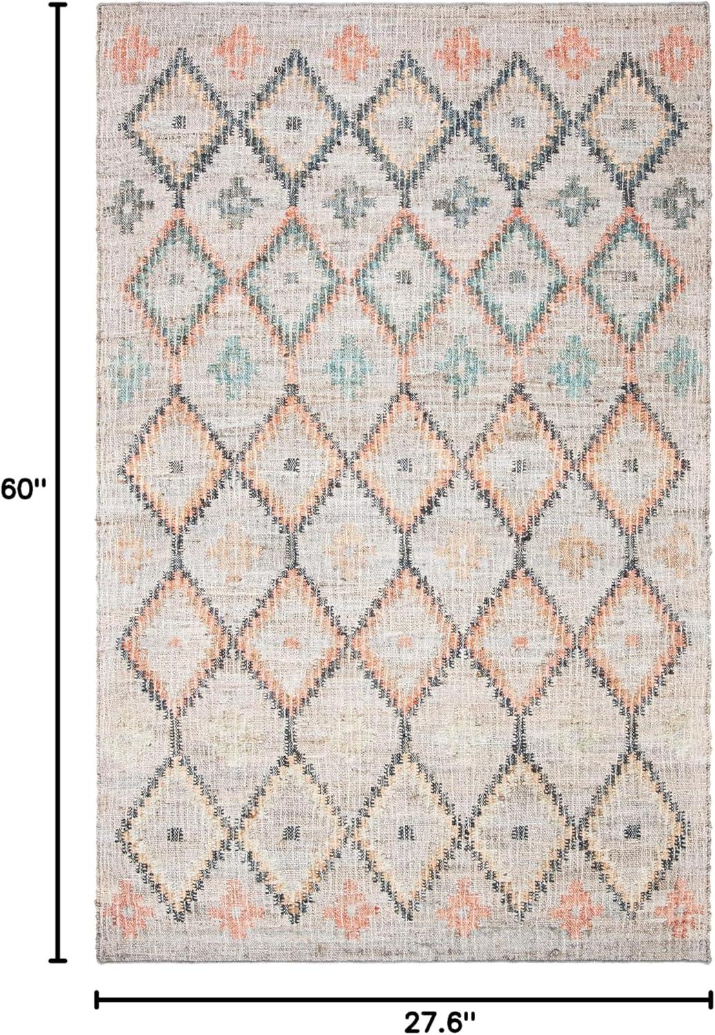 Kilim KLM753 Hand Loomed Accent Rug - Natural/Blue - 2'3"x5' - Safavieh.