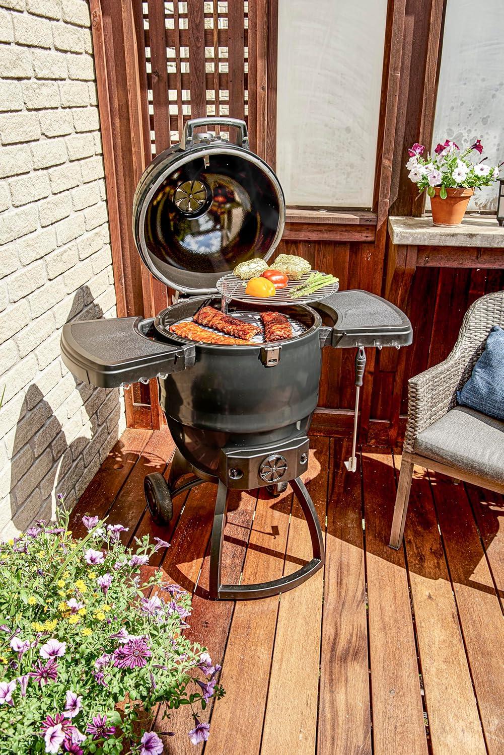 Broil King 19" Black Cast Iron and Chrome Grill Grate Set