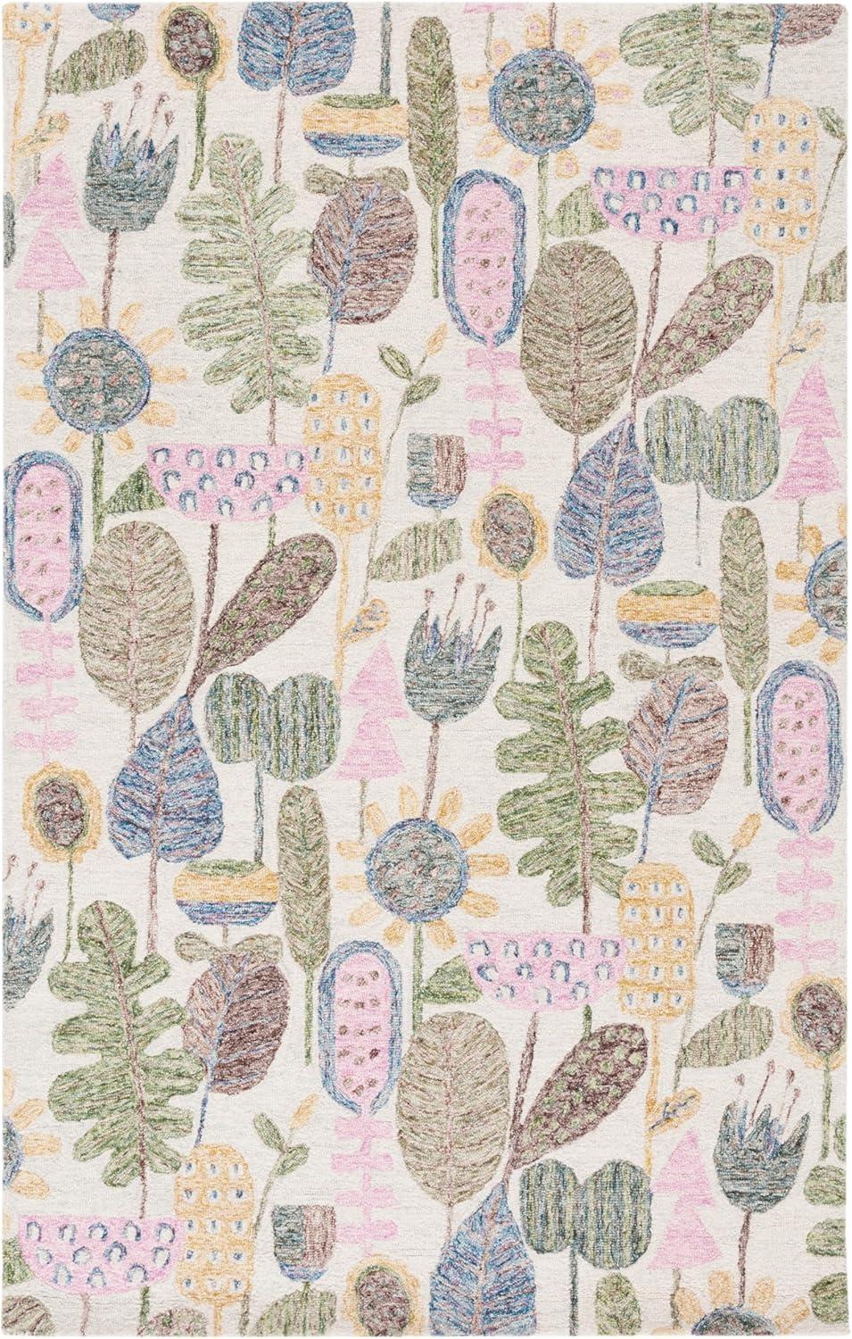 Safavieh Jardin Hand Tufted 80% Wool 20% Cotton Floral Rug