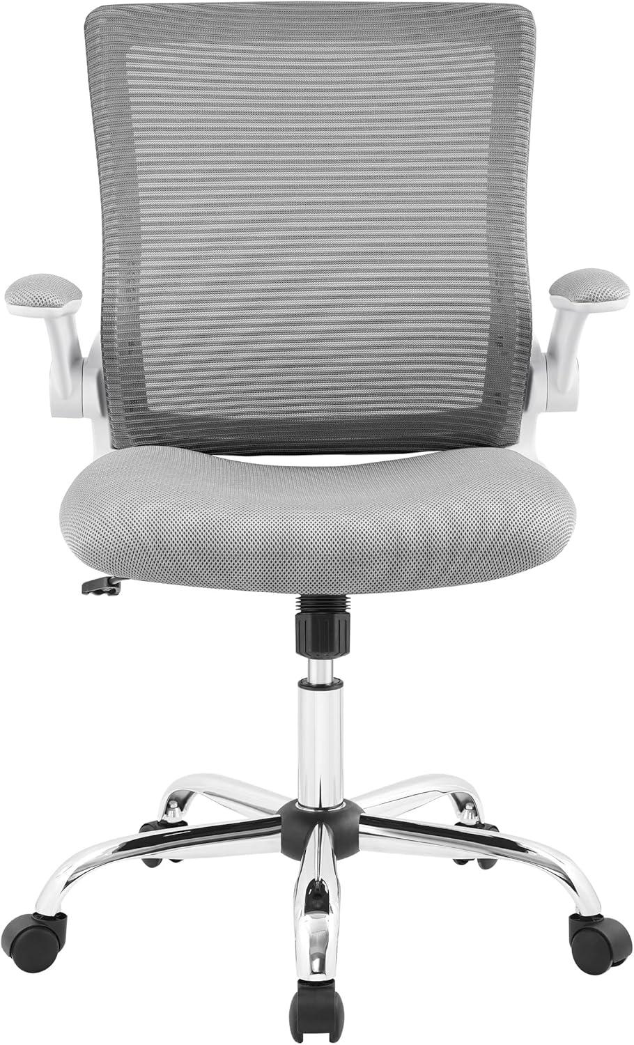 Works Creativity Mesh Office Chair with Chrome Base Gray - Serta: Ergonomic, Adjustable Height & Support