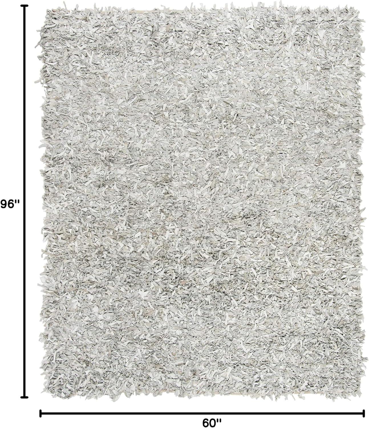 Arik Handmade Shag Area Rug in Gray