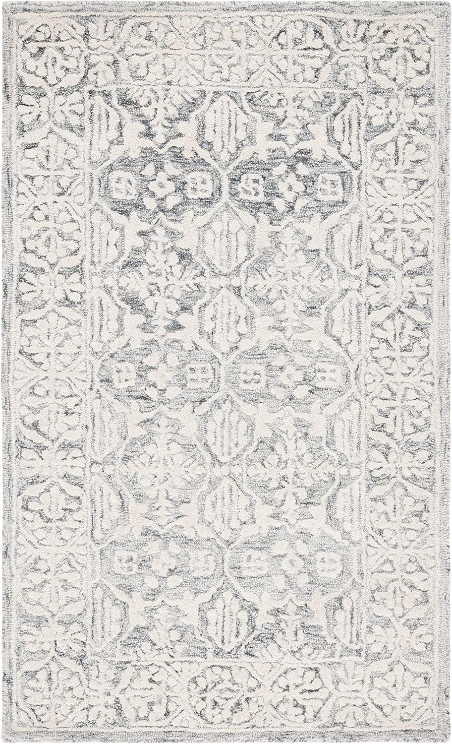 Metro MET903 Hand Tufted Indoor Accent Rug - Dark Pink/Ivory - 3'x5' - Safavieh