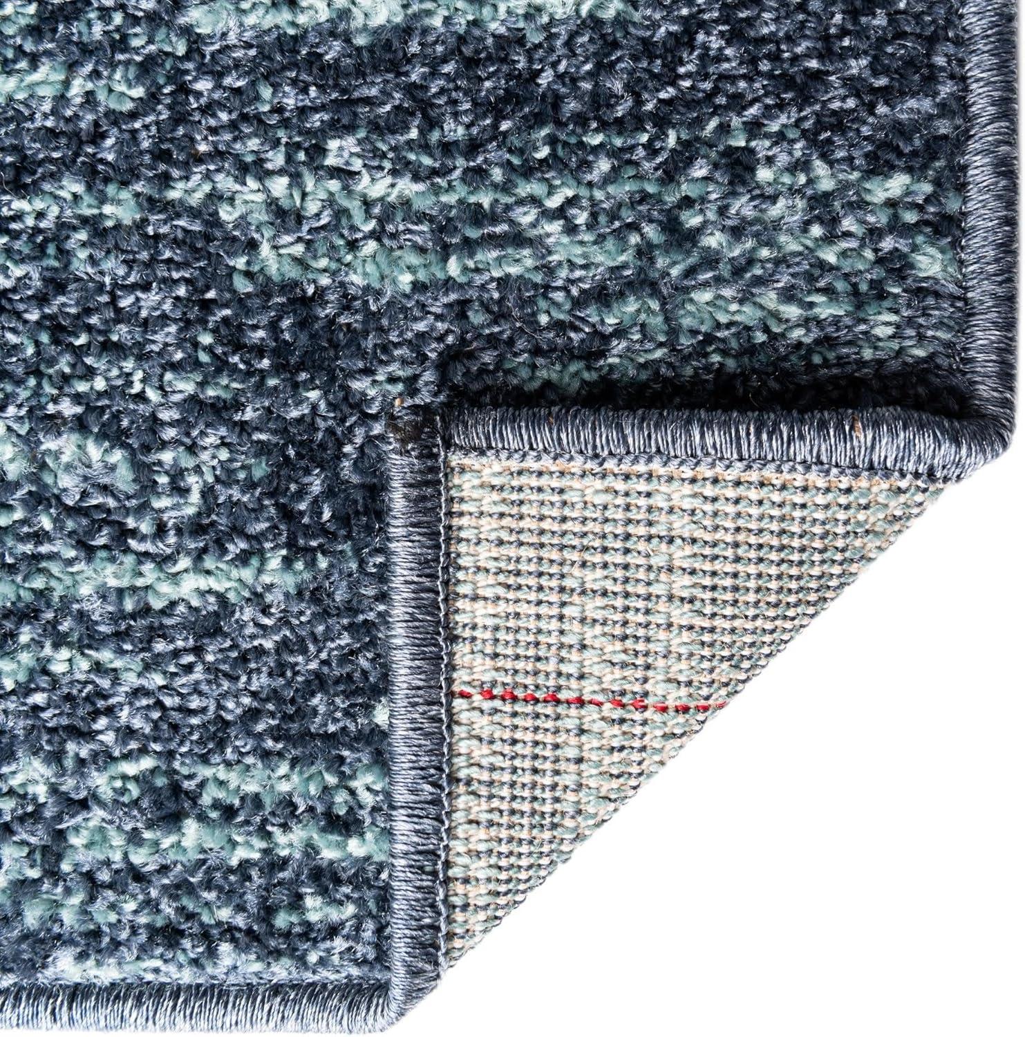 Unique Loom Autumn Collection Area Rug - Providence (9'  x 12' Rectangle Blue Gray/Light Brown)